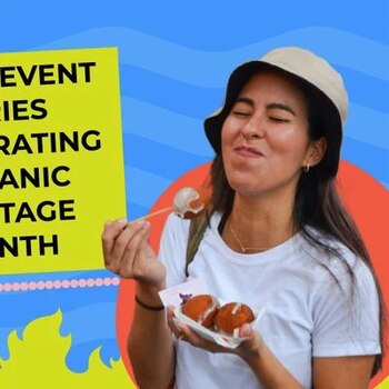 Asistentes degustan bocados latinos durante