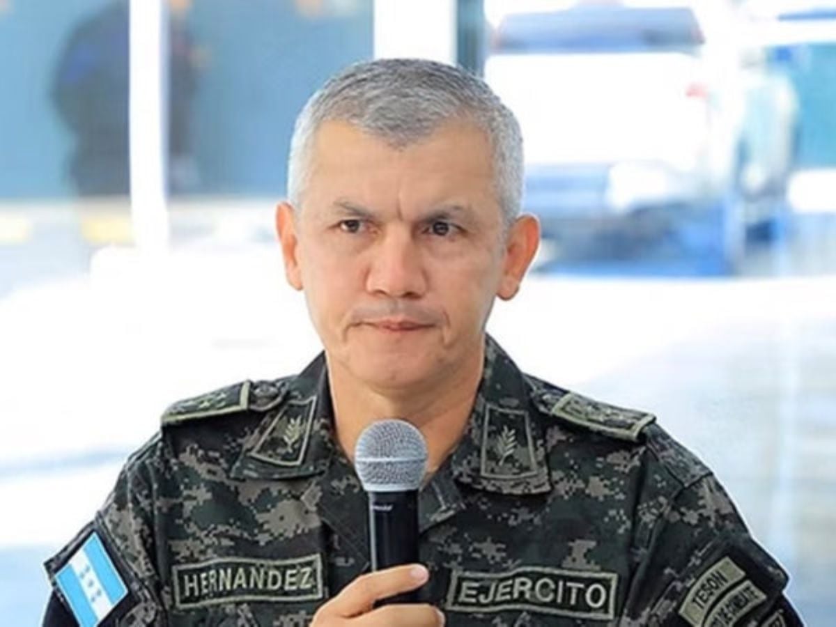 Roosevelt Hernández, cuando se desempeñaba como jefe del Estado Mayor Conjunto de las Fuerzas Armadas de Honduras (Foto: Cortesía)