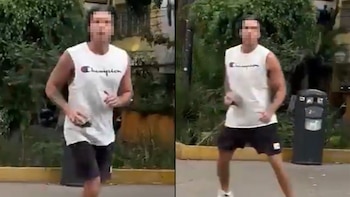 El sujeto cruzó varias veces