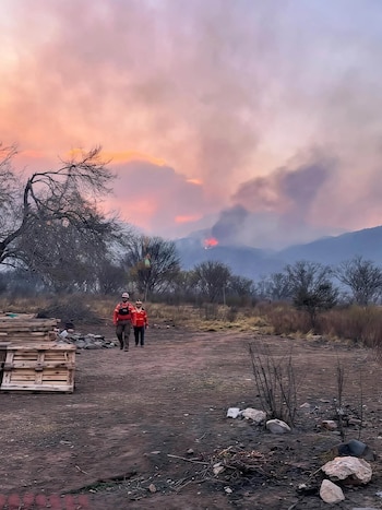 Todavía no se determinó el origen de los incendios (Facebook: Teresita Madera)