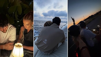 Las fotos de las vacaciones de Marcos Senesi y Kelci Rose Bowers en un destino paradisíaco después del Mundial