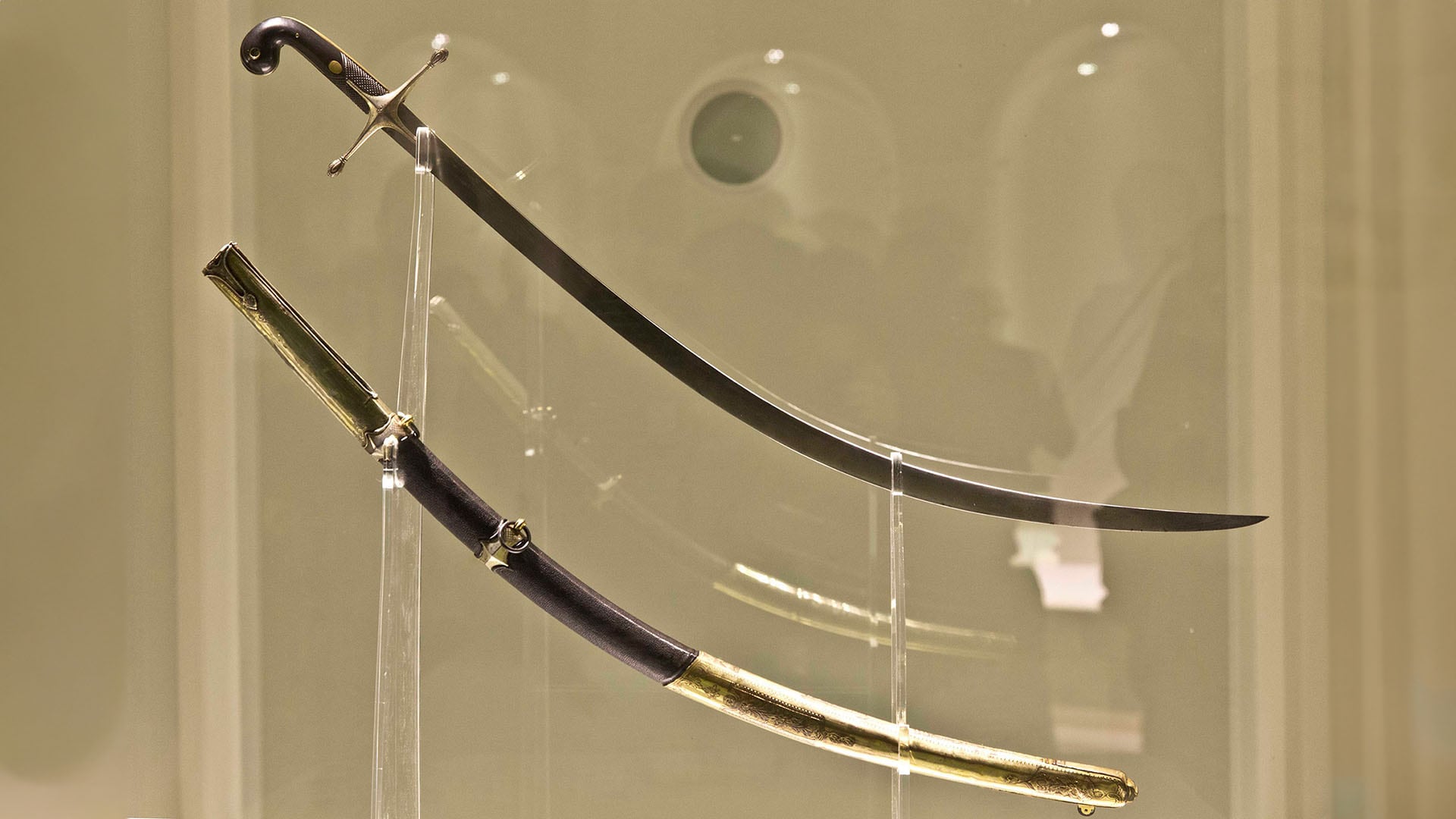 El sable corvo de San Martín, expuesto en el Museo Histórico Nacional (NA/Romina Santarelli)