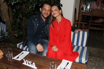 Germán Paoloski y su pareja