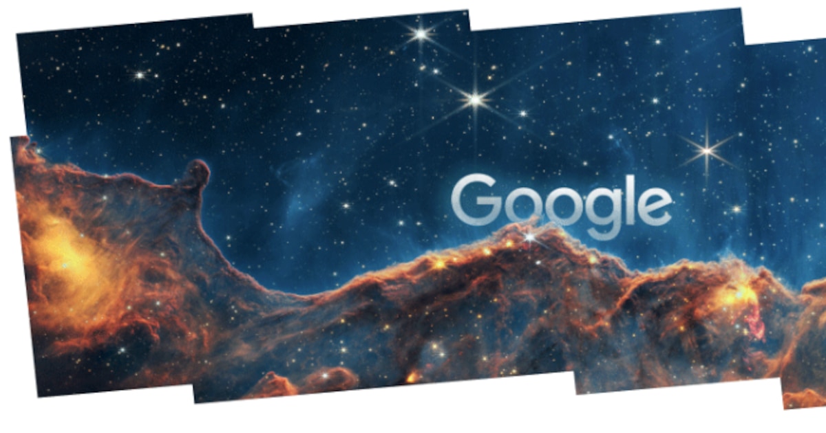 Google celebra la Semana del Espacio con doodle de la Nebulosa de Carina captada por el telescopio James Webb