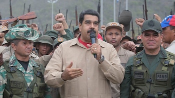 Nicolás Maduro en un acto
