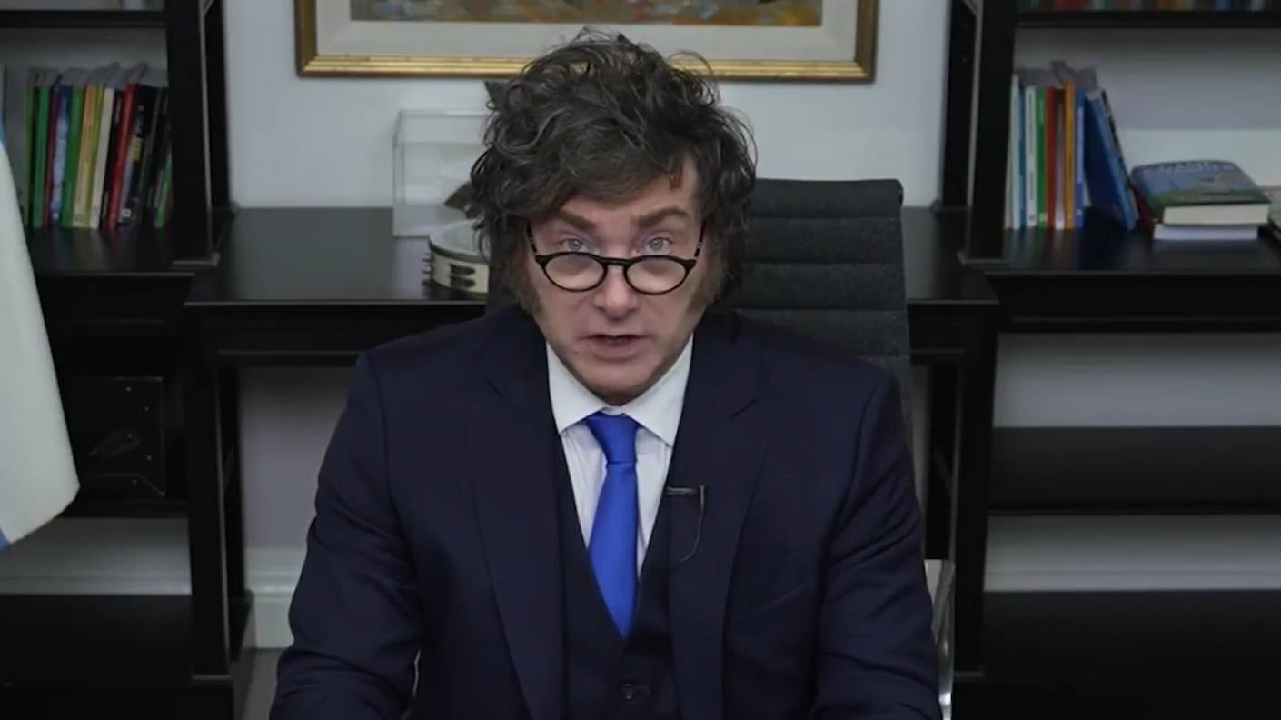 Javier Milei celebró la caída del dictador Maduro