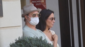 Brad Pitt, su estrategia para pasar desapercibido en su visita a Madrid con Inés de Ramón