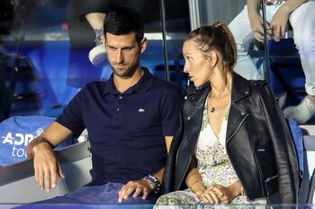 Djokovic y su esposa Jelena