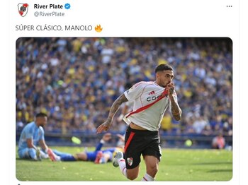 El primer posteo, dedicado a