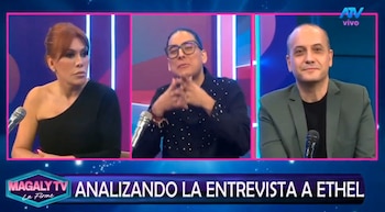¿El encuentro televisivo más esperado? Magaly Medina reacciona a la posibilidad de sentar a Gisela Valcárcel en su programa. Captura: Magaly TV La Firme.