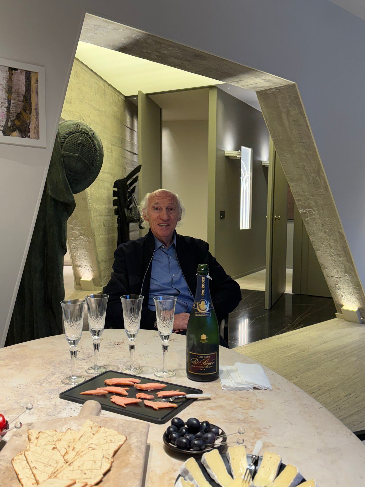 Carlos Bianchi en la casa de Maslatón