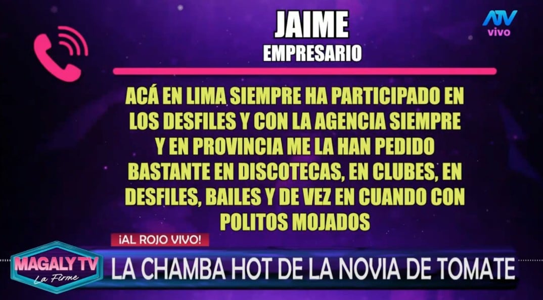 Vanessa López cuestiona si Tomate Barraza conocía los shows de su prometida: “Para casarte tienes que investigar”. Captura: Magaly TV La Firme.