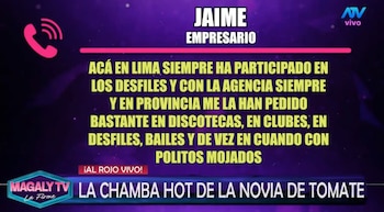 Vanessa López cuestiona si Tomate Barraza conocía los shows de su prometida: “Para casarte tienes que investigar”. Captura: Magaly TV La Firme.