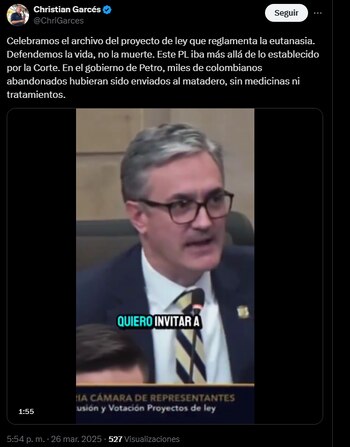 Christian Garcés celebró la decisión