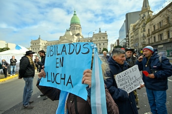 Marcha Jubilados - Congreso - 22 de julio