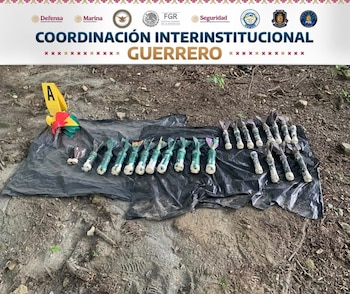 Capturan en Guerrero a dos miembros de "Los Ardillos" con explosivos y droga. Fiscalía de Guerrero
