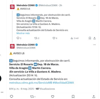 (X/ @MetrobusCDMX)