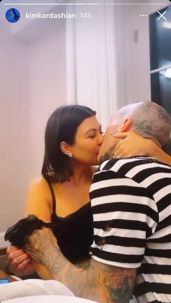 Kim Kardashian compartió un romántico