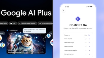 Google AI Plus vs. ChatGPT Go: en qué se parecen los planes económicos de IA