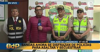 PNP desbarató a banda criminal