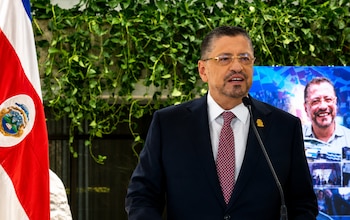 El presidente Rodrigo Chaves Robles cierra su mandato en Costa Rica con una emotiva conferencia de despedida política en Casa Presidencial. Cortesía: Transmisión Presidencia de la República