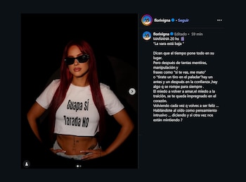 El texto compartido por Flor