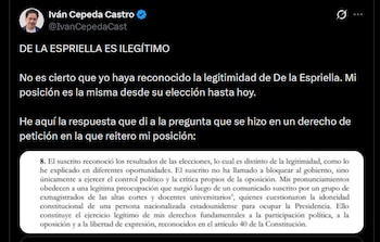 Iván Cepeda - crédito @IvanCepedaCast/X