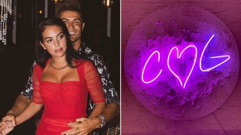 La luna con las iniciales