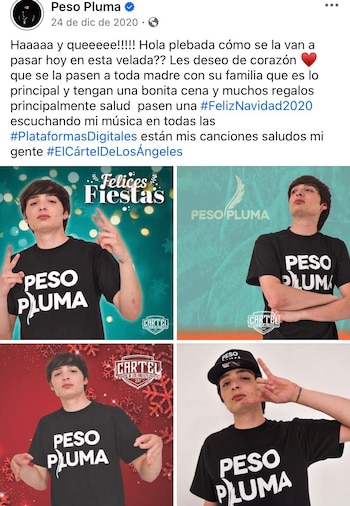 (Captura de pantalla Peso Pluma)