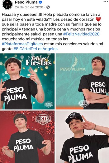 (Captura de pantalla Peso Pluma)