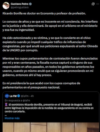 El presidente de la República