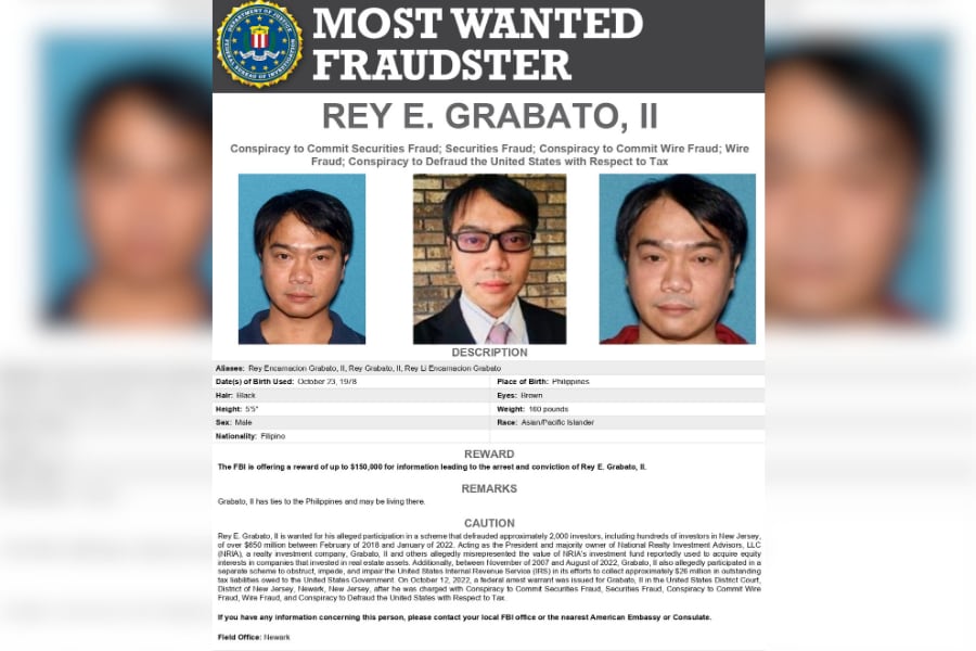 La lista de fugitivos más buscados por fraude del FBI fue lanzada en junio de este año (FBI).