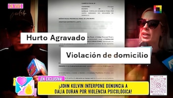 John Kelvin denuncia a Dalia Durán y asegura que le impiden ver a sus hijos. Captura: Amor y Fuego.