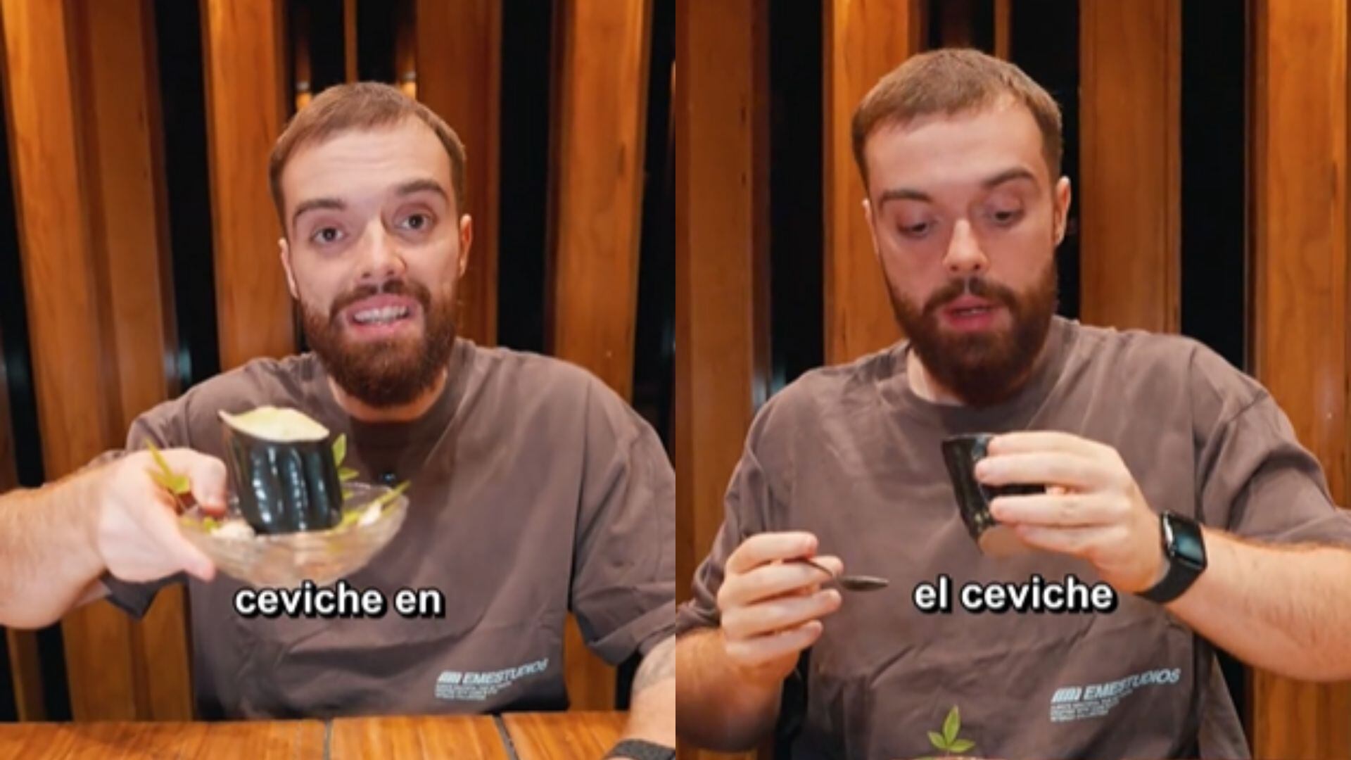 Ibai Llanos probó el ceviche de Maido y quedó impresionado, pero usuarios criticaron la presentación