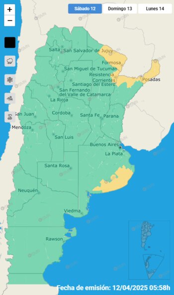 La alerta amarilla rige en