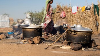 El número de desplazados por