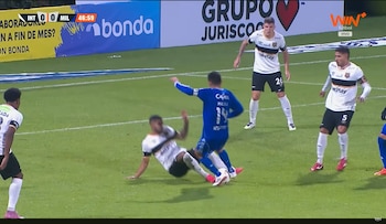 Penalti a favor de Millonarios,