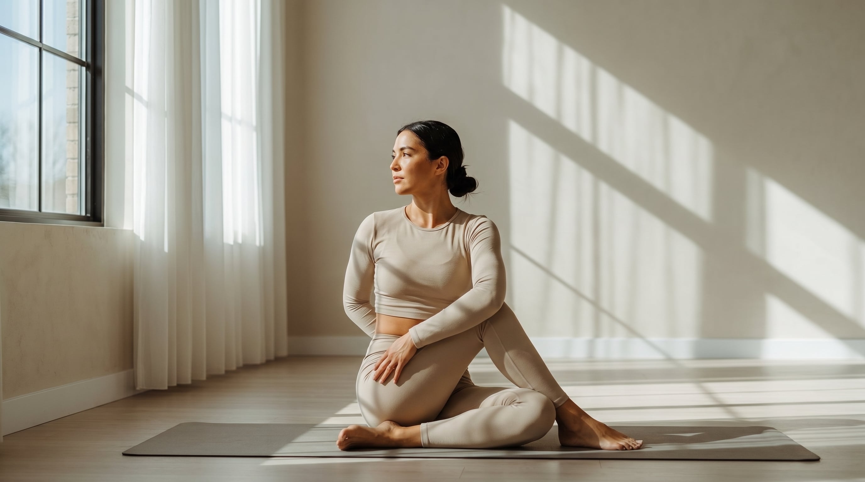 Ardha Matsyendrasana se practica con torsión espinal sostenida durante varias respiraciones. (Imagen Ilustrativa Infobae)