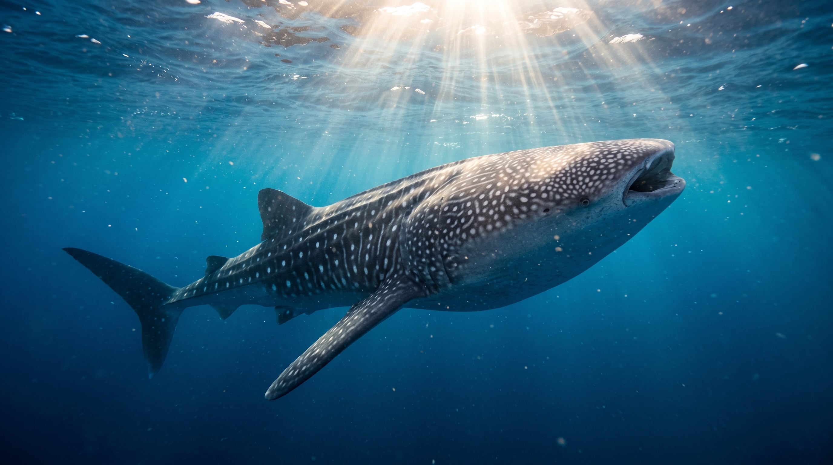 La investigación registró una caída de los avistamientos de tiburones ballena en la zona de estudio, de 245 en 2014 a 103 en 2019 (Imagen Ilustrativa Infobae)
