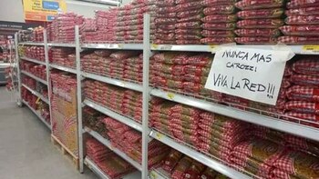 Productos Carozzi en un supermercado
