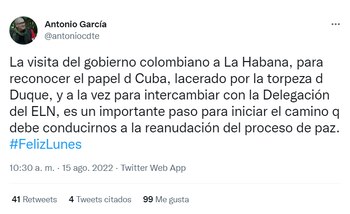 El máximo jefe del ELN