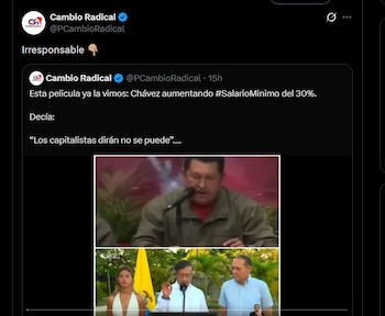 Cambio Radical cuestionó a Gustavo