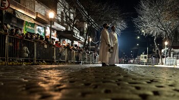 Los fieles se acercaron hasta