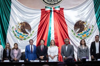 Mario Delgado se reunió este