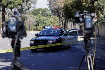 Escena policial en California