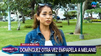 Melanie Martínez acusa a Christian Domínguez de ser un “mal padre” tras recibir carta notarial. Captura: Magaly TV La Firme.