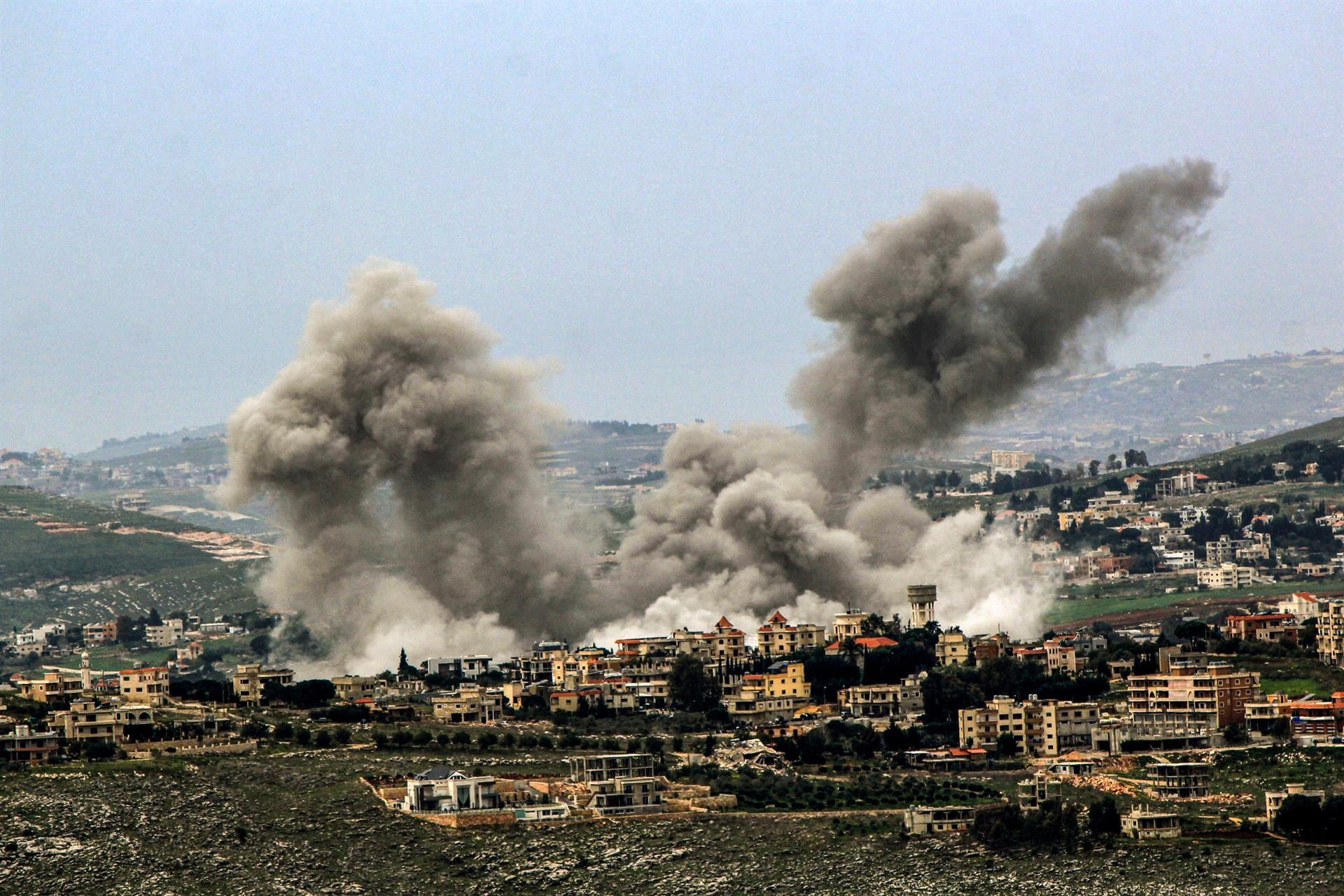 El Ejército de Israel bombardeó 150 posiciones del grupo terrorista Hezbollah en el sur del Líbano (Europa Press)