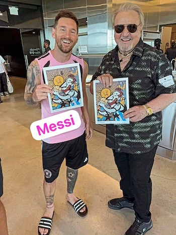 Kiko y Lionel Messi