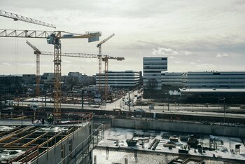 Construcción en la Bahnstadt. Los