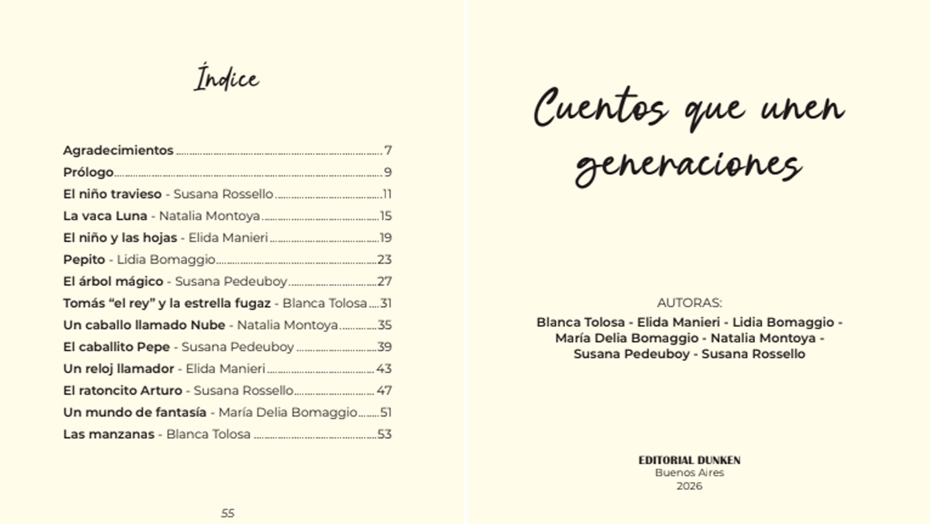 Cada autora publicó dos cuentos en este libro que ahora recorre las escuelas urbanas y rurales de Mercedes